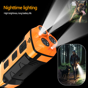Ultrasonic Dog Trainer Handheld Bark Control Device With LED Lights Rechargeable <b>Battery</b> Power Dog Repeller - Product Image 2
