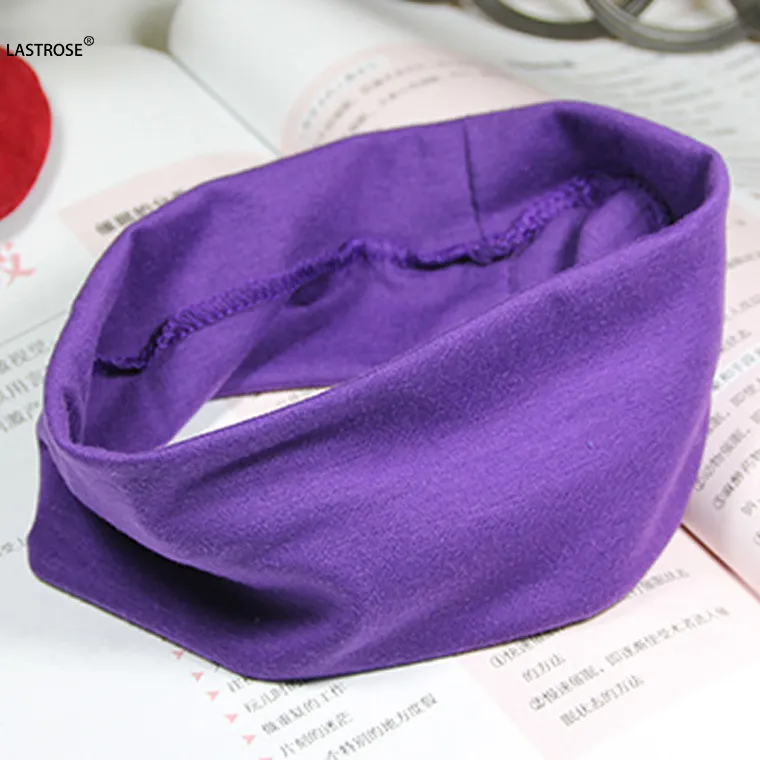 Factory Wholesale Solid Color Elastic Hair Bands Elegant Fashion Face Wash Headband Sports Sweatband Headbands for Women