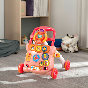 Trotteur pour bébé infantile <span class=keywords><strong>voiture</strong></span> de poussée en plastique multifonctionnelle pour enfants avec son léger bébé jouets de marcheur anti-renversement pour enfants - Product Image 3