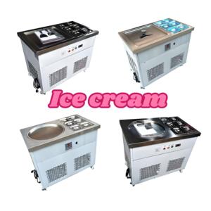 Machine à glace frite à fonctionnement flexible, machine à rouleaux de glace frite, machine à faire des glaces frites - Product Image 4