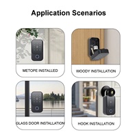 Smarte Schlüsselboxen Wasserdicht für Außenbereich mit Fingerabdruck, Diebstahlsicher, APP-gesteuert für Code-Cloud-Speicherung, Holz/Stahl/Glas