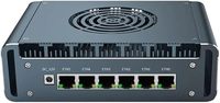Micro Pare-feu 6 ports LAN 2.5Gbe I226-V, Mini PC sans ventilateur, Intel Core I7-1265U Douze Cœurs, 2x DDR5, 1x M.2, Fabriqué en Chine