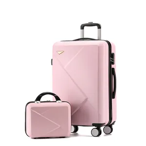 1 set 10 inch durable and waterproof travel accept customized abs suit case carry-on luggae travelling bag suitcase with wheels