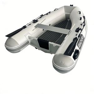<span class=keywords><strong>Bateau</strong></span> pneumatique semi-rigide (RHIB) 245 cm 0,9 mm en PVC Mehler pour 3 personnes, sans console, pour yacht de sécurité, modèle Reachsea OEM ODM, couleur gris clair - Product Image 5
