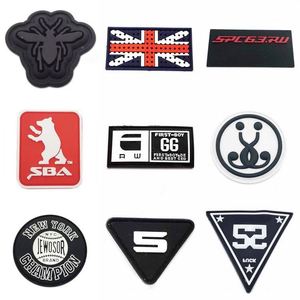 Custom Made Fashion Multicolor Accessory Embroidered Patch Pvc Patch for <b>Clothes</b> - Product Image 3