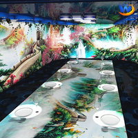 Table à manger holographique immersive 5D, projection 3D à l'œil nu pour restaurant avec contenu d'animation interactif pour banquet de luxe