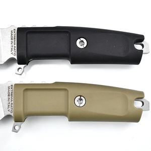 Cuchillo de Caza EDC para Exteriores ER, Acero S30V, 5.8mm de Grosor, Mango de Goma, DIY OEM, Apertura Rápida con Botón Deslizante - Product Image 3