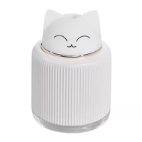 YINHI Nouvelle Conception Veilleuse Chat Mignon Humidificateur Ultrasonique pour Voiture, Bureau, Maison et Hôtel Mini Diffuseur d'Arômes Intelligent USB