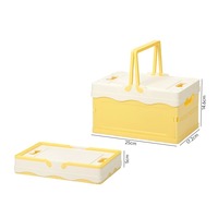 Boîte Cadeau Couleur Macaron, Boîte de Rangement Pliable en Plastique pour Camping en Plein Air, Bac de Rangement pour Petits Articles, Vente en Gros