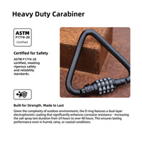 Cadenas numérique portable en alliage de zinc de taille standard, type mousqueton, pour vélo et casque de vélo électrique 10A