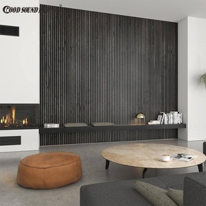 Goodsound Acoustic tấm Tường đá đen thép không gỉ hình màu đen treo tường nổi kệ - Product Image 6