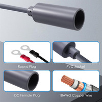 Adaptor Daya Starlink Mini 12V/24V ke 30V 3.5A 105W Konverter dengan O Ring DC Female Voltage Boost Converter Adapter Cable