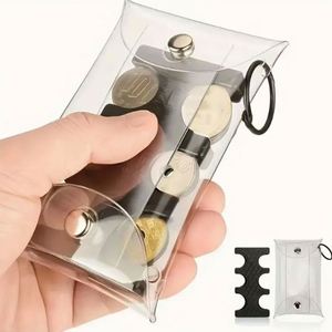 ถุงใส่เครื่องประดับ PVC ใสแบบใช้ซ้ำได้พร้อมสายคล้องแบบกระดุม พกพาสะดวกและทนทาน - Product Image 3