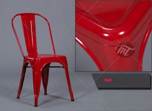 Vintage Outdoor Dining Iron Industrial Bistro <strong>Tolixs</strong> Metal <strong>Chair</strong> for Cafe - Product Image 3