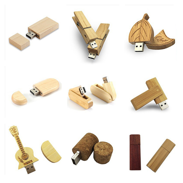 Custom logo Otg 64gb 256gb 1tb 2tb Bamboo Wooden USB Flash Drive 2tb 3.0 16gb Flash Usb Drive Business Promotion U Disk