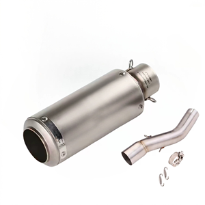 Convient pour Suzuki GSX250/250R/DL250 Scorpion/<span class=keywords><strong>Yoshimura</strong></span>/SC/AR, ensemble de tuyaux d'échappement intermédiaire et arrière, noir/argent - Product Image 3