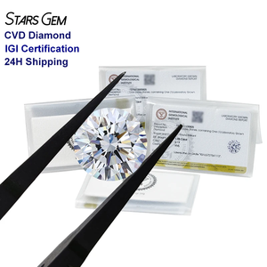 Diamant de laboratoire IGI, taille ronde, 1 carat, couleur D-E E-F, clarté VVS, diamant HPHT CVD non monté - Product Image 1