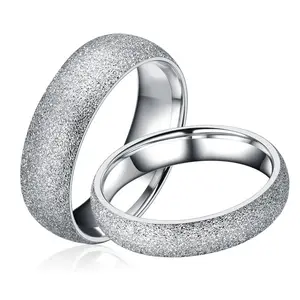 Kustom benar cinta desain terbaru cincin titanium baja nirkarat set pasangan pernikahan titanium Tantalum pemasok untuk pria pernikahan band