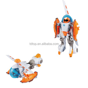 Gran oferta 2 en 1 para juguetes Transformers, <span class=keywords><strong>Robot</strong></span> combinado de plástico, coche y avión, <span class=keywords><strong>Robot</strong></span> DE SEGURIDAD DIY, juguetes para niños - Product Image 4