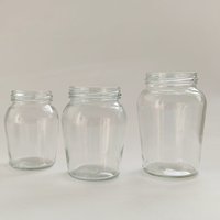 200ml 280ml 370ml glazen weckpotten met brede opening en schroefdeksel voor het bewaren van voedsel, ingelegde groenten, honing en fruit