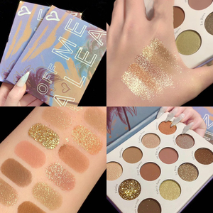 Palette d'ombres <span class=keywords><strong>à</strong></span> paupières Oem Odm 12 couleurs, matte, durable, couleur nacrée, couleur terre - Product Image 3