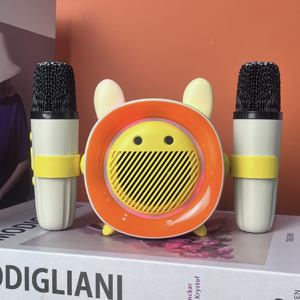 Microphone KTV professionnel pour enfants, lecteur de musique, enregistreur de chant, haut-parleur sans fil avec double microphone, <span class=keywords><strong>karaoké</strong></span> - Product Image 2