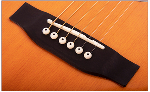 <span class=keywords><strong>Guitarra</strong></span> Acústica para Estudiantes y Principiantes con Tapa de Abeto, Mástil de Caoba, Cutaway y Cuerdas de Acero - Product Image 5