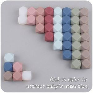 <b>Silicone</b> Focal Round <b>Beads</b> 14mm DIY Jewelry Making Pacifier Chain Necklace Bracelets Keychain Accessories - Product Image 3