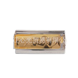 Italian Modular Charm Bracelet Stainless Steel Detachable Links Heart Letter Design Gift For Couples Or Best Friends - Product Image 5