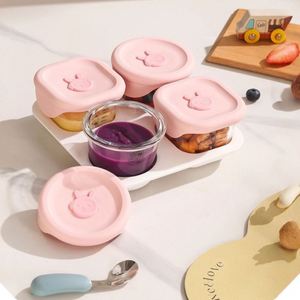 Tazón de Vidrio para Bebés con Diseño de Conejito, Apto para Microondas, para Huevos al Vapor y Carne Triturada, Apto para Congelador - Product Image 4