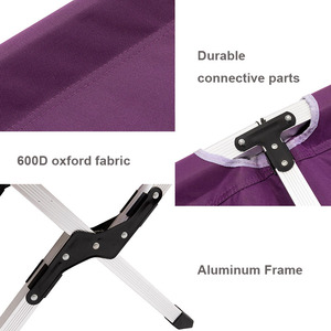 <b>Outdoor</b> Foldable Portable 2-Person Aluminum Steel Frame 600D Oxford Lightweight Camping <b>Stool</b> Double Seat for All Seasons WD-ST0 - Product Image 6