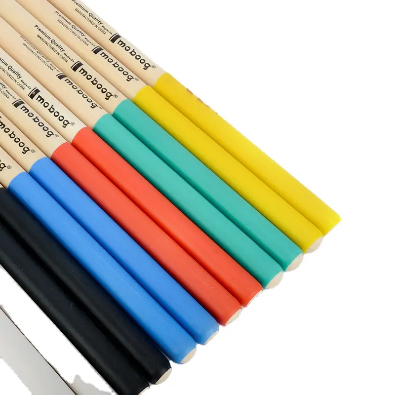 Aksesori instrumen musik pabrik kualitas tinggi warna-warni 5A 7A maple birch antiselip stik drum anak-anak dewasa