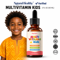 Gouttes liquides multivitaminées naturelles pour enfants OEM, absorption rapide, nutriments essentiels, alimentation quotidienne, défense immunitaire