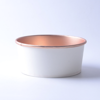 Bol en papier jetable pour aliments et boissons, bol en papier kraft à paroi simple, biodégradable, respectueux de l'environnement, bol en papier pour salade avec couvercle