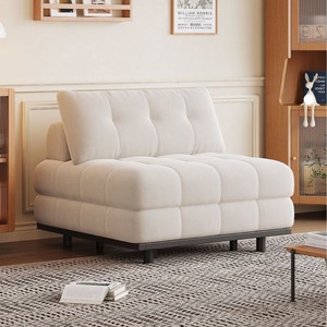 Modern Metal Sofa <strong>Bed</strong> Single Sleeper Sofa <strong>Folding</strong> Loveseat for Small Apartment Living Room Bedroom Study Balcony Home Decor OEM - Product Image 2