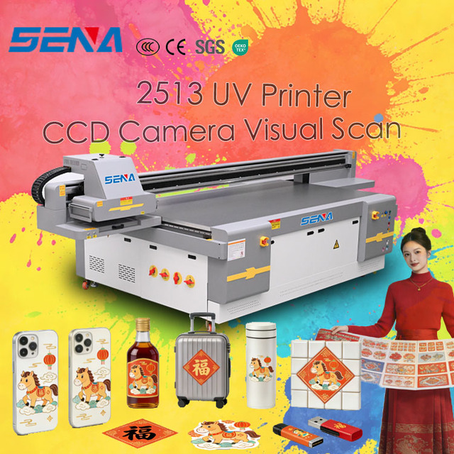 Latest Sales 2513 UV Flatbed Printer Machine for Perfume Bottle Metal Stainless Sheet Carpet UVInkjet Printer with Ai CCD Camera
