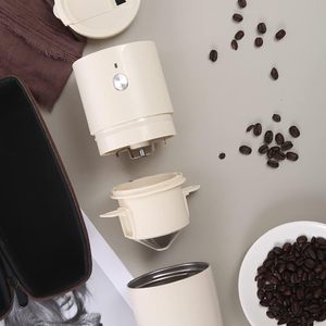 <span class=keywords><strong>Cafetera</strong></span> Eléctrica Portátil Mini Automática Kingze <span class=keywords><strong>con</strong></span> Logotipo Personalizado, Molinillo <span class=keywords><strong>de</strong></span> <span class=keywords><strong>Café</strong></span> Recargable por USB, para Hotel, Viajes y Aire Libre - Product Image 5