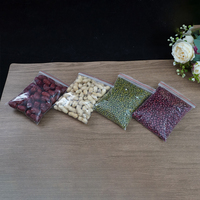 Petites pochettes verticales givrées avec logo, qualité alimentaire, jetables, personnalisables