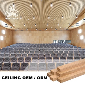 MUMU Tấm Nhôm Dọc Treo Lưới Tản Nhiệt Bằng Gỗ Trang Trí Xây Dựng Trần Treo Cho Nhà Bếp - Product Image 2