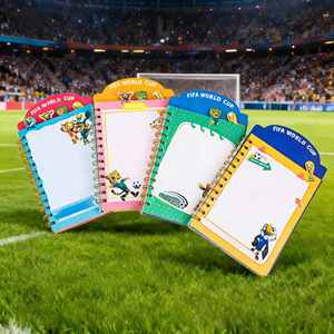 Quaderno Creativo Coppa del Mondo di Calcio 2026 Mascotte Personalizzabile 80 Fogli Colorato a Doppia Spirale con Copertine Illustrate Personalizzabili - Product Image 3