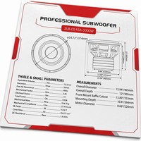 Subwoofer de voiture de qualité supérieure, 15 pouces, 3000W RMS, avec panier en aluminium, pour système audio de voiture, vente en gros, fournisseur chinois.
