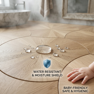 <span class=keywords><strong>Parquet</strong></span> flottant en <span class=keywords><strong>bois</strong></span> d'ingénierie à motifs hexagonaux, design irrégulier, pour salon et villa, système de pose à clipser - Product Image 4