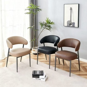 Chaise de salle à manger rembourrée de luxe, chaise à dossier moderne pour la maison, le restaurant et l'hôtel - Product Image 4