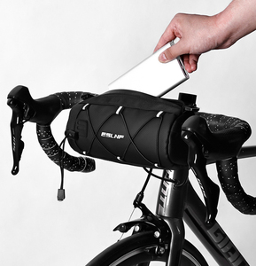 Bike Handlebar Bag Durable Waterproof Lightweight Adjustable Shoulder Strap for Road Mountain Bike <b>Cycling</b> Travel - Product Image 6