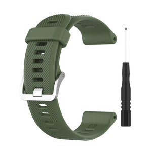 <span class=keywords><strong>Bracelet</strong></span> de montre original en silicone de remplacement, sangle de 22 mm pour montre intelligente <span class=keywords><strong>Garmin</strong></span> Forerunner <span class=keywords><strong>745</strong></span>/745XT - Product Image 1