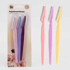 Set di Rasoi per Sopracciglia in Acciaio Inossidabile Biodegradabile, Confezione Personalizzata del Produttore Originale, 3 Pezzi - Product Image 3