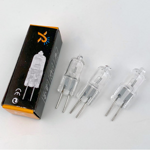 Ampoule <span class=keywords><strong>halogène</strong></span> <span class=keywords><strong>G4</strong></span> de qualité supérieure, DC 12V, type <span class=keywords><strong>G4</strong></span>, lampes halogènes, lumières <span class=keywords><strong>20W</strong></span>, transparentes, chaque ampoule avec une boîte intérieure pour la décoration intérieure 4.8 - Product Image 1