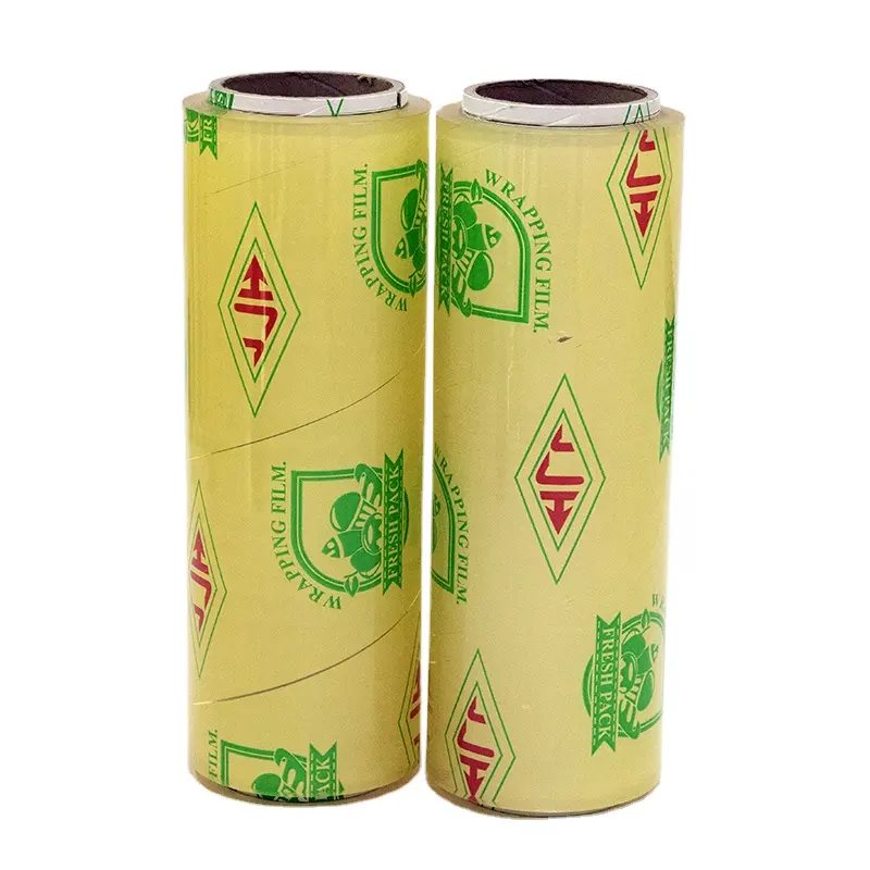 Food Fresh Keeping Packing PVC Cling Film Stretch Wrap Food Grade Jumbo Roll For Supermarket