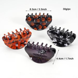 Pinzas para el Cabello de Halloween, Pinzas para el Cabello con Diseño de Calabaza, Fantasma, Esqueleto y Telaraña, Accesorios para el Cabello para Mujer - Product Image 2
