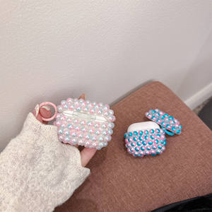 Dernières filles écouteurs accessoires breloques faites à la main femmes perle Design housse pour <span class=keywords><strong>Airpods</strong></span> Pro 2 3 <span class=keywords><strong>Airpods</strong></span> 3 4 - Product Image 3